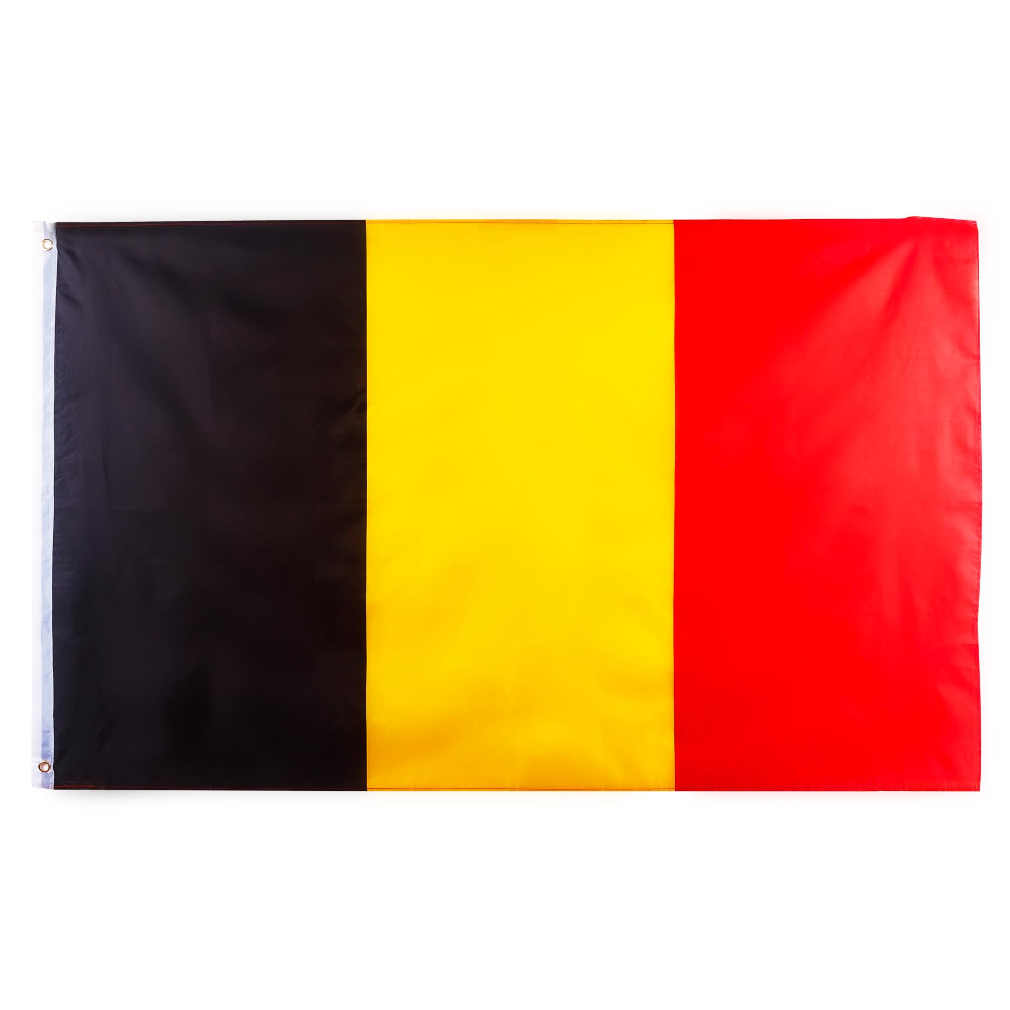 5x3ft Large Belgium Flag, Euro World Football Cup with Eyelets Big België Flag for Football Sports Events Fans Celebration, Parade, Bar, Garden, Indoor/Outdoor Party Decorations