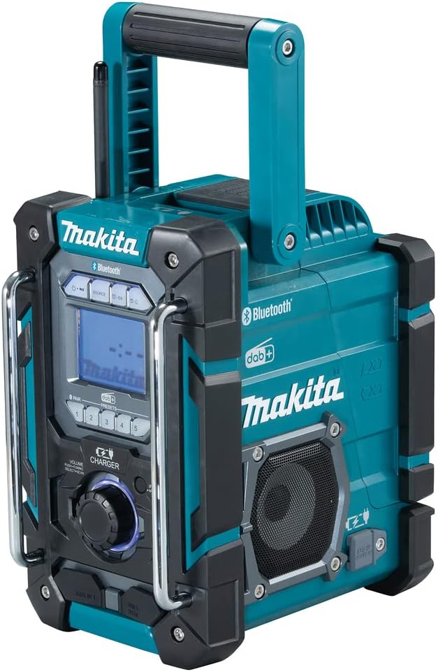 Makita DMR301 DAB/DAB+ Job Site Radio with Bluetooth – Batteries Not Included