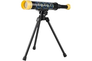 SAKAR Batman Telescope with Tripod by Warner Brothers | Kids Telescope For Young Scientists, Encourage Scientific Discovery, Educational Insights, Toys & Games, 2-Piece, Black/Yellow (Styles May Vary)