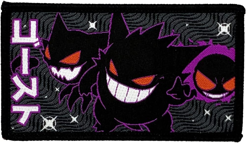 Mixed Media - Gengar Evolution Iron-on Patch