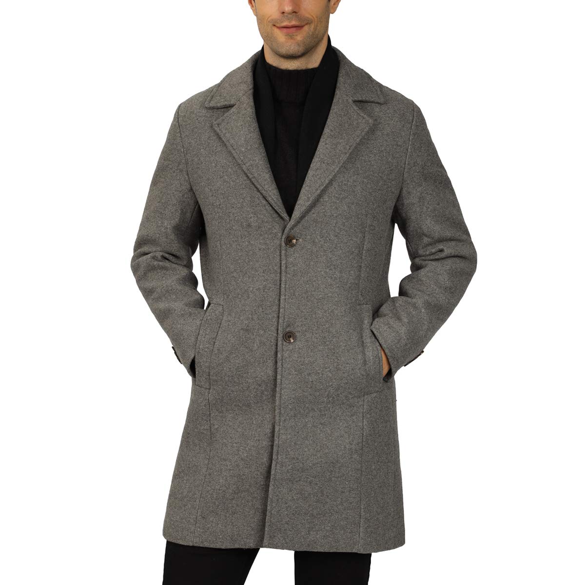 Wool Trench Coat Slim Fit Winter Coat