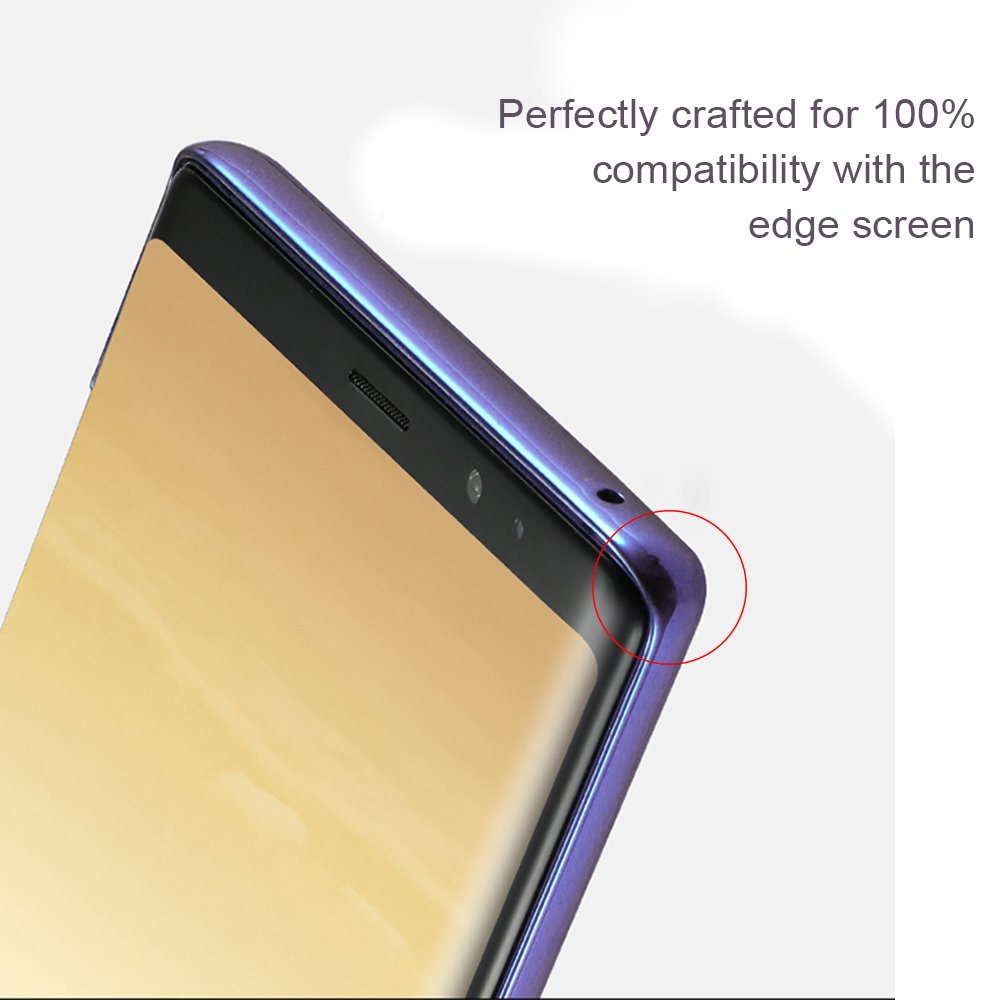 Phone Case for Note 8,Slim Crystal Clear Protective Cover Case with Colorful Frame for Samsung Galaxy Note 8