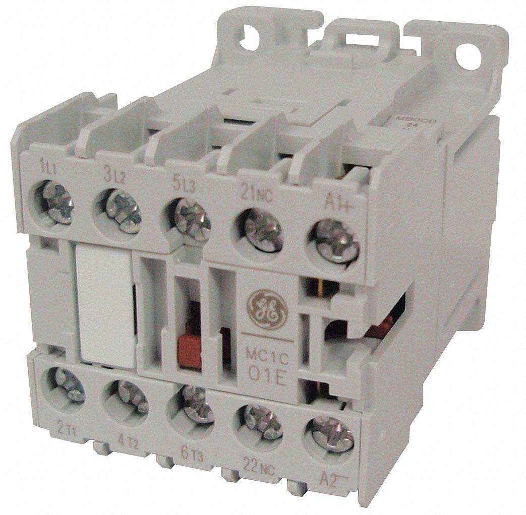 GE (General Electric) - MC0A301ATC - 24VAC Miniature IEC Magnetic Contactor;  No. of Poles 3, Reversing: No, 6 Full Load Amps-Inductive: Motor Contactors:  ...