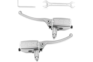 Triumilynn 7/8" 22mm Brake Clutch Master Cylinder for Hon-da Ya-ma-ha Su-zu-ki Kawa-saki Motorcycle, 7/8 Inch Brake Master Cy