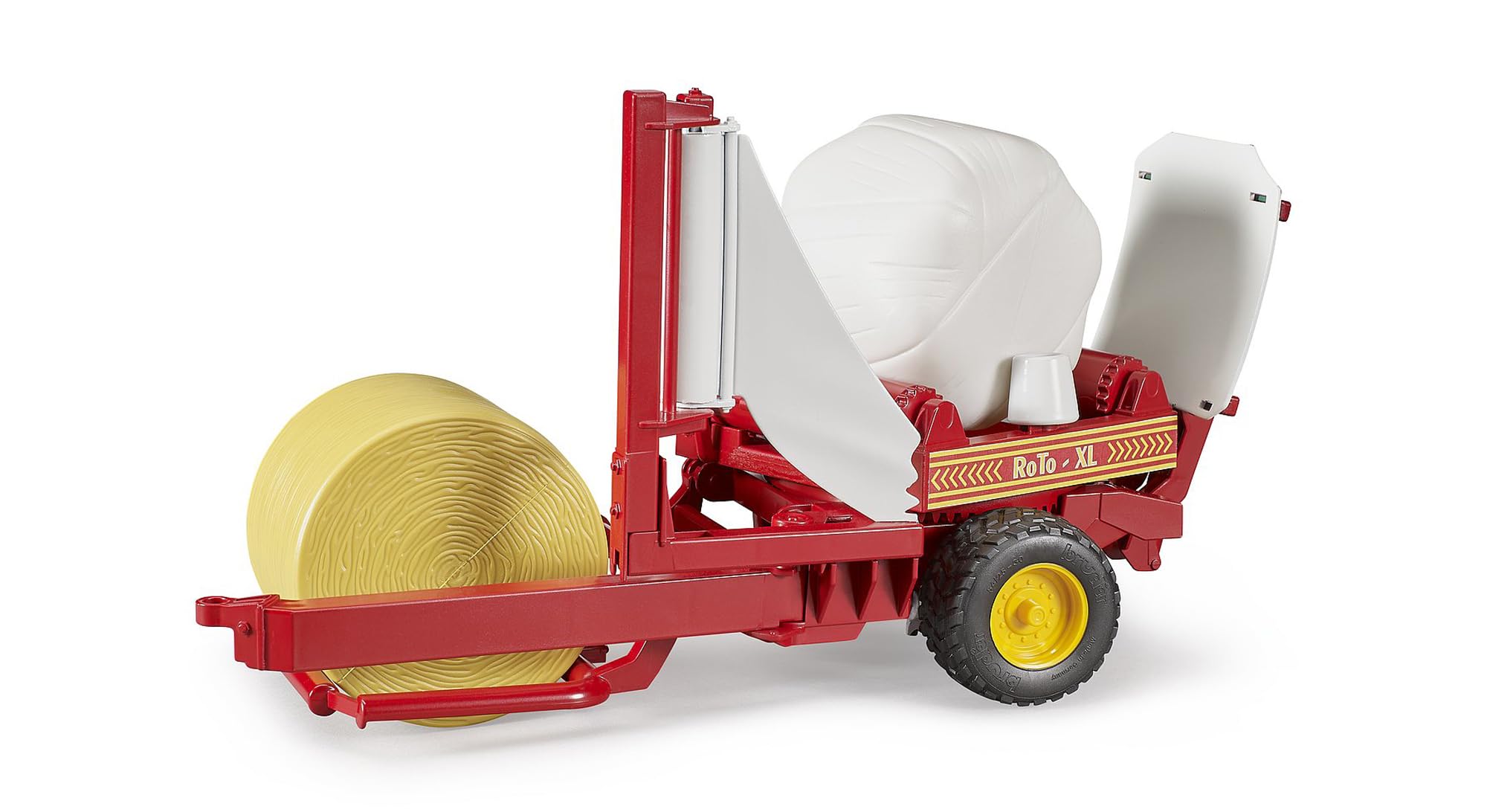 Bale Wrapper With Ockery And Round Bale