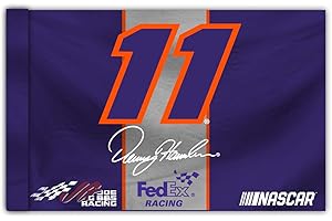 R and R Imports, Inc Denny Hamlin #11 3' x 5' Flag with Car New for 2020