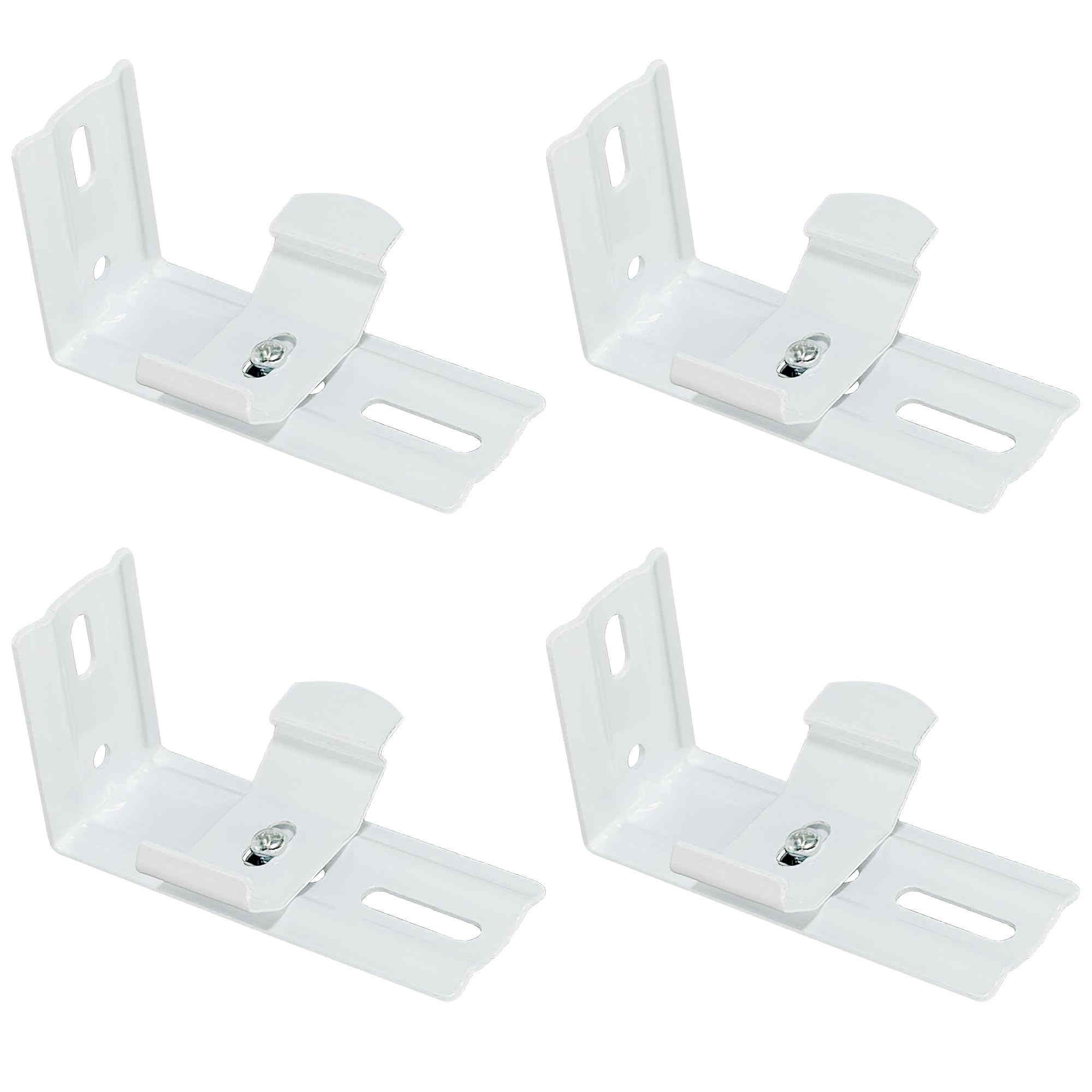4 Sets L-Shaped Vertical Blind Brackets,Metal Venetian Blind Accessories