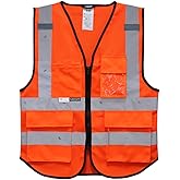 Salzmann Mesh Multi-Pocket Working Vest - Reflective Vest - Made with 3M Reflective Material
