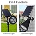 2-in-1 Adjustable Wall Landscape Solar Lights Outdoor Solar Spotlight with Automatic On/Off Sensor for Patio Lawn Garden