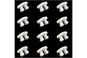 DGZZI 12PCS Horizontal Blinds Track Repair Part - Bottom Rail Cord Cover Button, Buckle, Rod Tail Plug - White - Suitable for Blinds