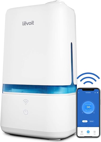 LEVOIT 4L Cool Mist Humidificators for Bedroom, Smart Wi-Fi