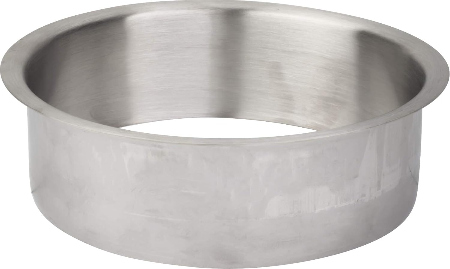 6" Diameter 2" Height Brushed Stainless Steel Trash Can