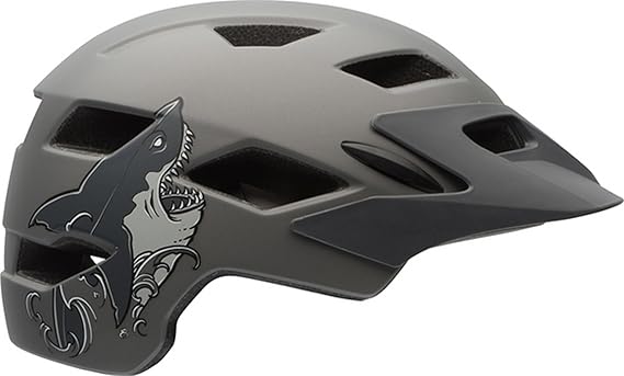 Bell Sidetrack Helmet - Child Matte Titanium Shark, One Size