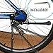 KSEV Bicycle Kickstand - Black Adjustable Ultra Strong Durable Aluminum Alloy Side Anti-Slip Kick Stand Fits 18