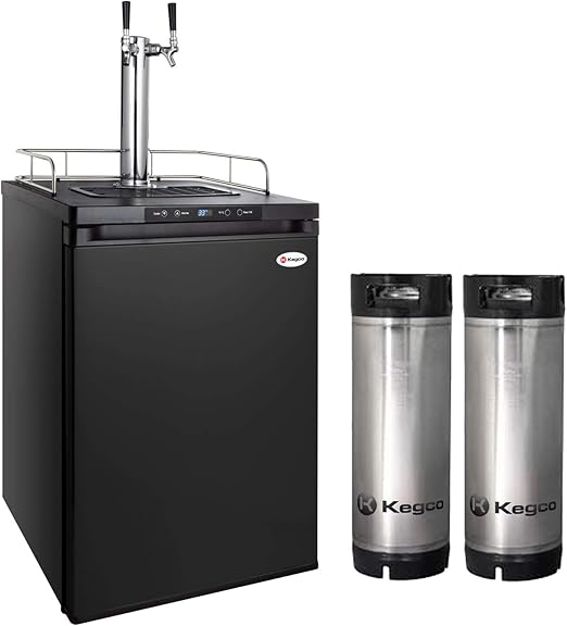 Amazon Com Kegco Hbk309b 2k Full Size Digital Homebrew Kegerator