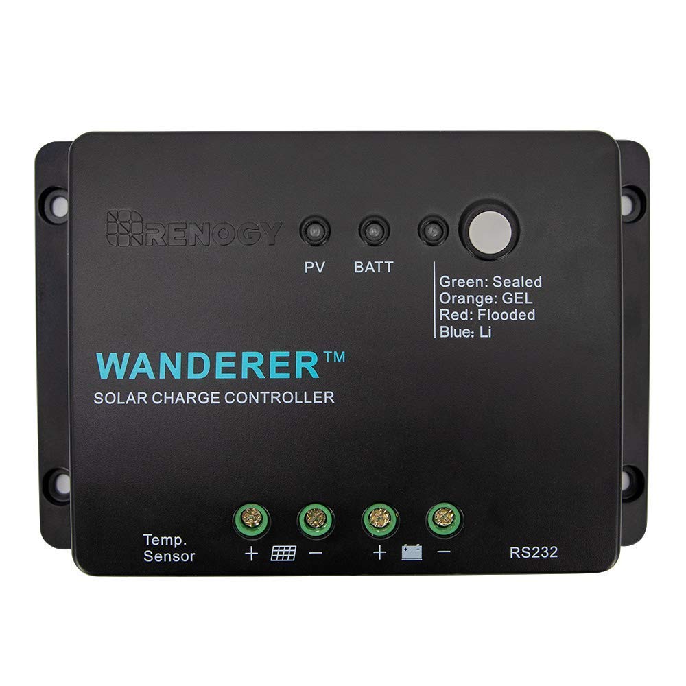 Renogy Wanderer Li 30A 12V PWM Negative Ground Charge Controller Compatible with Lithium, Sealed, Gel, and Flooded batteries and Renogy Bluetooth Module — image 1