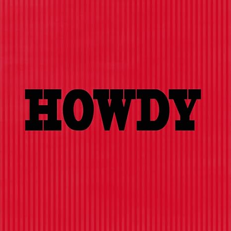 Amazon Howdy 面白いホームノベルティメタルサイン壁装飾 12 X 12 Inch レッド Sssignwwest001 S R インテリア オンライン通販