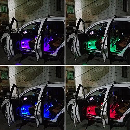 Amazon 車の内おしゃれ内装ledライト装飾 高輝度ネオンスタイルイルミネーション シングルカラー 車 バイク 車 バイク