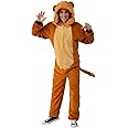 Rubies Unisex Adult Comfy Wear One-piece Hooded Jumpsuit Sized Costumes, Lion, Small/Medium US