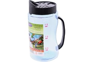 Zenport Adjustable Garden Spreader S205 for Snow Melt, Salt, Seeds, Fertilizer, and More, Blue