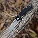 Tangram Mini Pocket Knife EDC Flipper Black G10 Handle Every Day Carry for Outdoor Tactical AZO Amarillo TG3001A1