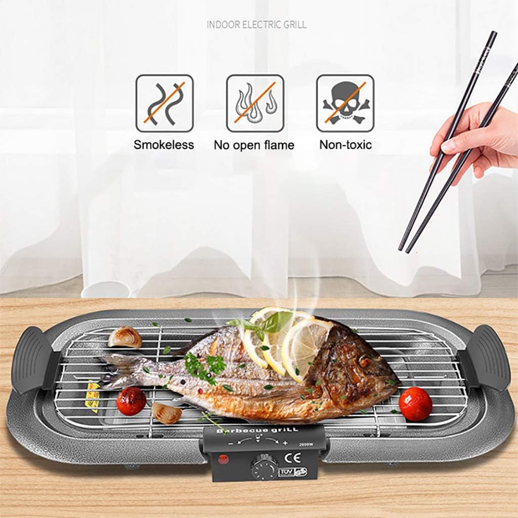 review Electric or Charcoal Grill, Tabletop Grill, for Party/Home, Indoor and outdoor