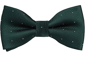 Alizeal Solid Banded Adjustable Length Pre-tied Boy's Bow Tie
