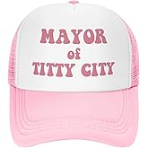 You Find It Offensive? I Find It Funny Trucker Hats for Women Pink Men Funny Slogan Pink Hats for Men