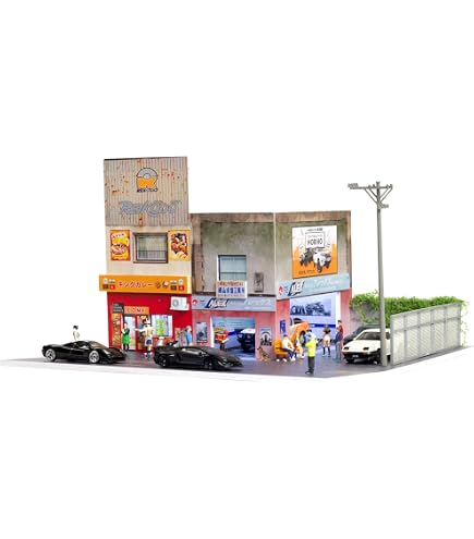Amazon.com: Eneos Japan Gas Station Diorama Set American Diorama X