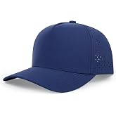 Quick Dry Baseball Cap Waterproof Snapback Trucker Golf Hat for Men Women | 5 Panel Mesh Sun and Rain Protection Performance Hat,Laser Cut,Running Hat,Adjustable Fit Curved Brim Golf Ball Cap Outdoor