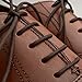 Miscly 3 Pairs Waxed Round Oxford Shoelaces for Dress Shoes 3/32″ Thin (24″ (61 cm), Dark Brown)