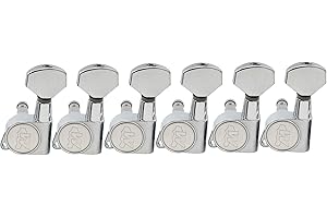 Wilkinson WJN07 Left Handed 6 inline EZ-LOK Guitar Tuners Machine Heads 19:1 Ratio Tuning Pegs Keys for Stratocaster Telecast
