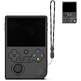 FIOPAZ for RG40XXV Silicone Protective Case, Soft Case for Anbernic RG 40XXV only, RG 40XX V Retro Handheld Game Console Accessories, Anti-Scratch Washable Silicone Case with Lanyard (Black)