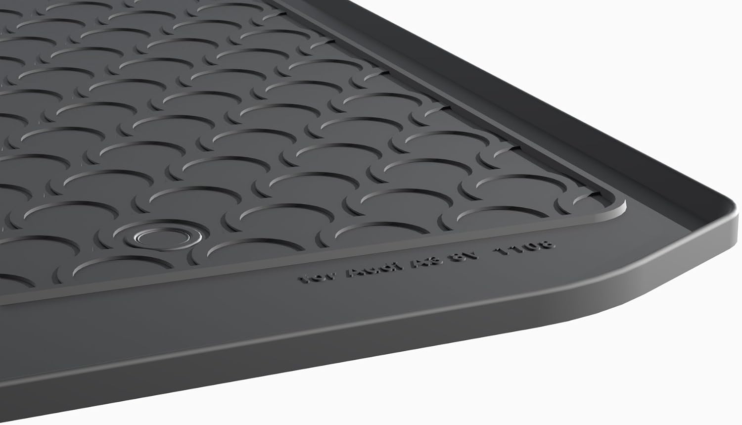 Gledring Rubbasol (Rubber) Trunk mat compatible with Audi A3 8V Sportback 2012-2020 (Upper variable floor), Black - Image 4