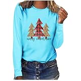 Shirt Blouse, Xmas Printed T-Shirt 