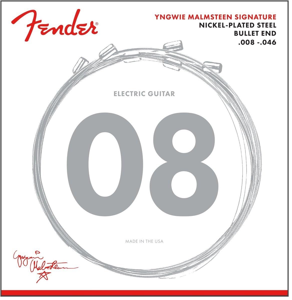 Fender Yngwie Malmsteen Electric Guitar Strings 8-46