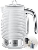 Russell Hobbs Inspire Electric Kettle 1.7 L 3 kW White Textured Plastic