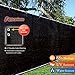 Fence4ever 5'x50' 5ft Tall Black Fence Privacy Screen Windscreen Shade Cover Mesh Fabric (Aluminum Grommets) Home, Court, or Construction