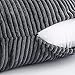 MIULEE Winter Pack of 2 Corduroy Soft Soild Decorative Square Throw Pillow Covers Set Cushion Cases Pillowcases for Sofa Bedroom Car 20 x 20 Inch 50 x 50 Cm Grey