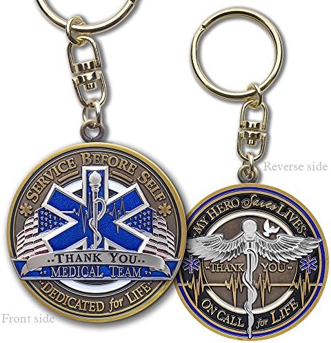 Armor Coin Medical Services EMT EMS Appreciation Key Chain