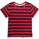 Deerose Kids Striped Shirts Short Sleeve Boy Girls July 4th Patriotic Tee Top 3-14 Years