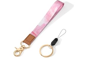 ZAXMEY Wrist Lanyard Key Chain, Wristlet Strap Keychain Holder for Women Men Car Keys Wallet Card Phone