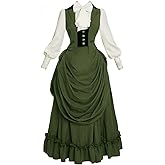 Vibsion Steampunk Victorian Cosplay Bustle Dress Vintage Victorian Ball Gowns