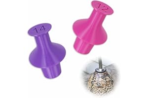 2PC Ceramic Pottery Oil Spout Gauge 12% and 14% Shrink Clay, Pottery Oil Vinegar Bottle Dispenser Spout Gauge for Standard Bl