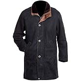 The Jasperz Longmire-Sheriff Walt Robert Suede Taylor Leather Coat, XXS-3XL