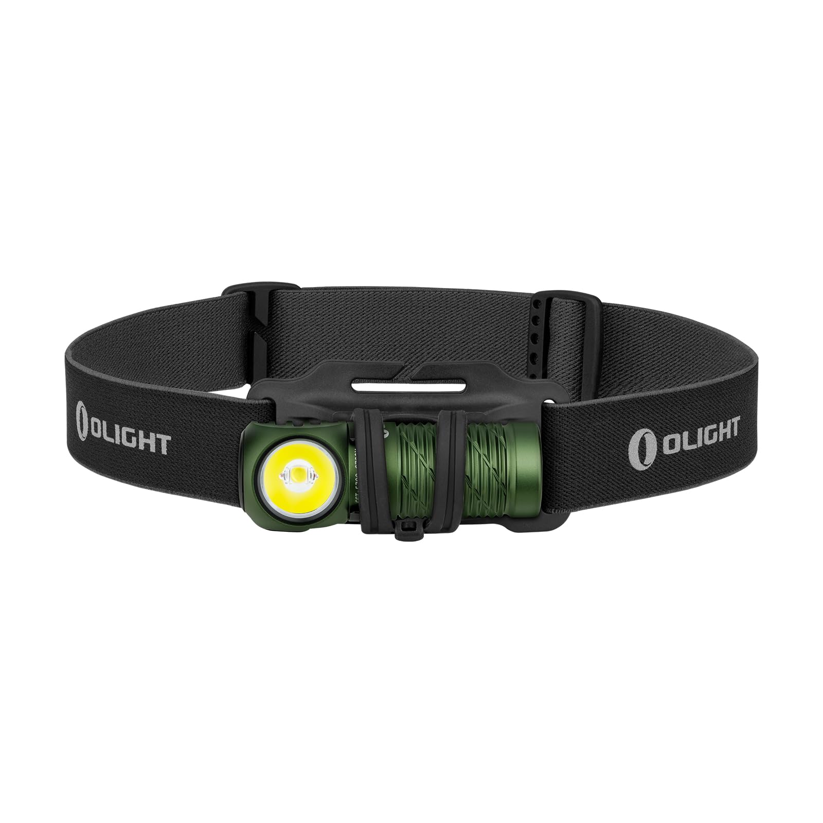 OLIGHT Perun 2 Mini Head Torch 1100 Lumens Rechargeable, Multi-use Right Angle Pocket Light Bright Waterproof Flashlight with Headband, Perfect for Night Camping, Running, Hiking OD Green(Cool White)