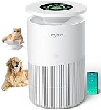 Dhyala Air Purifier for Home Large Room up to 3620Ft², H13 True HEPA Air Purifiers for Home Pet Hair Dander Odor Pollen, Air Cleaner with Smart WiFi, 360° Air Intake, Auto Mode, Pet Lock, 22dB Quiet