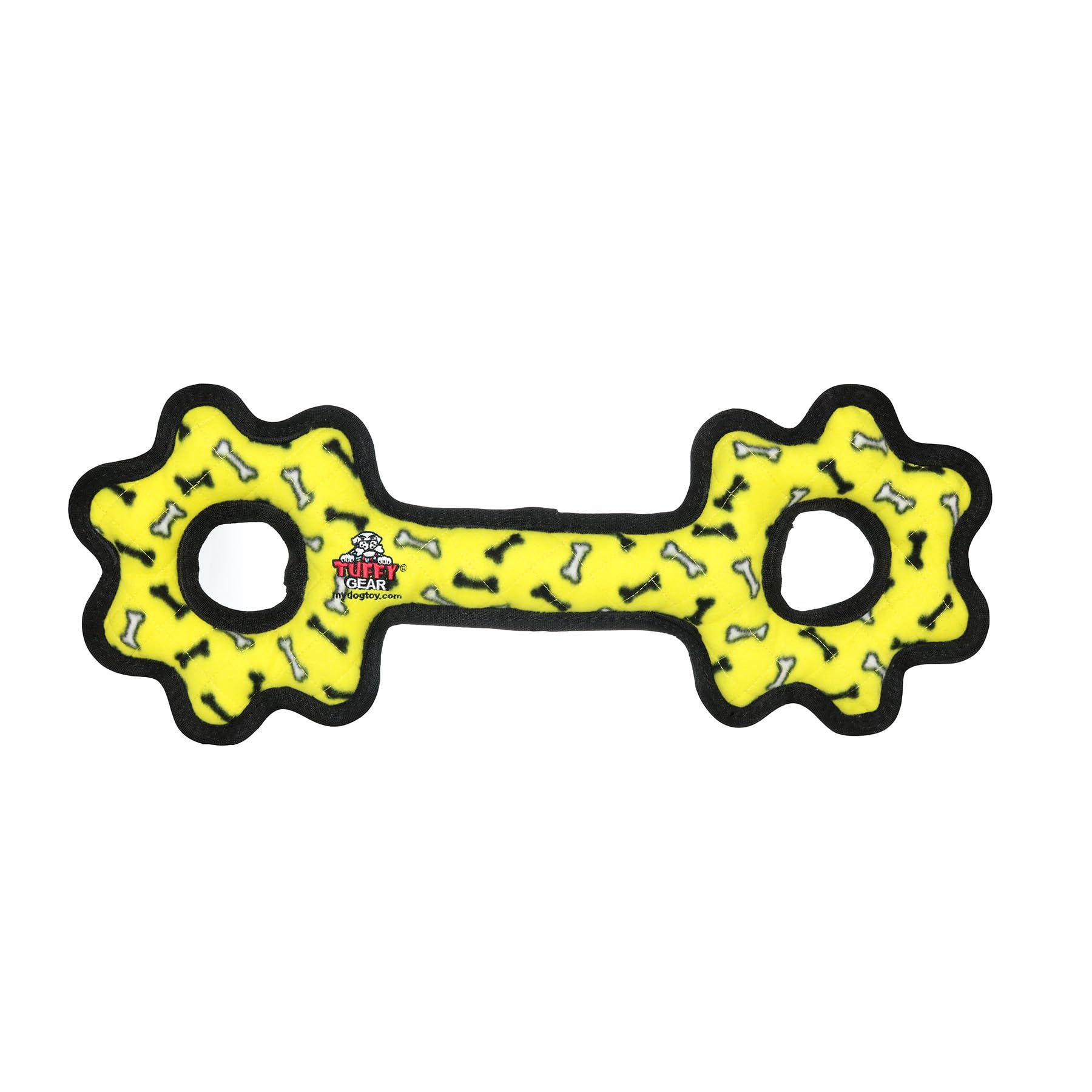 Tuffy Ultimate Tug-O-Gear Bone, Yellow — image 1