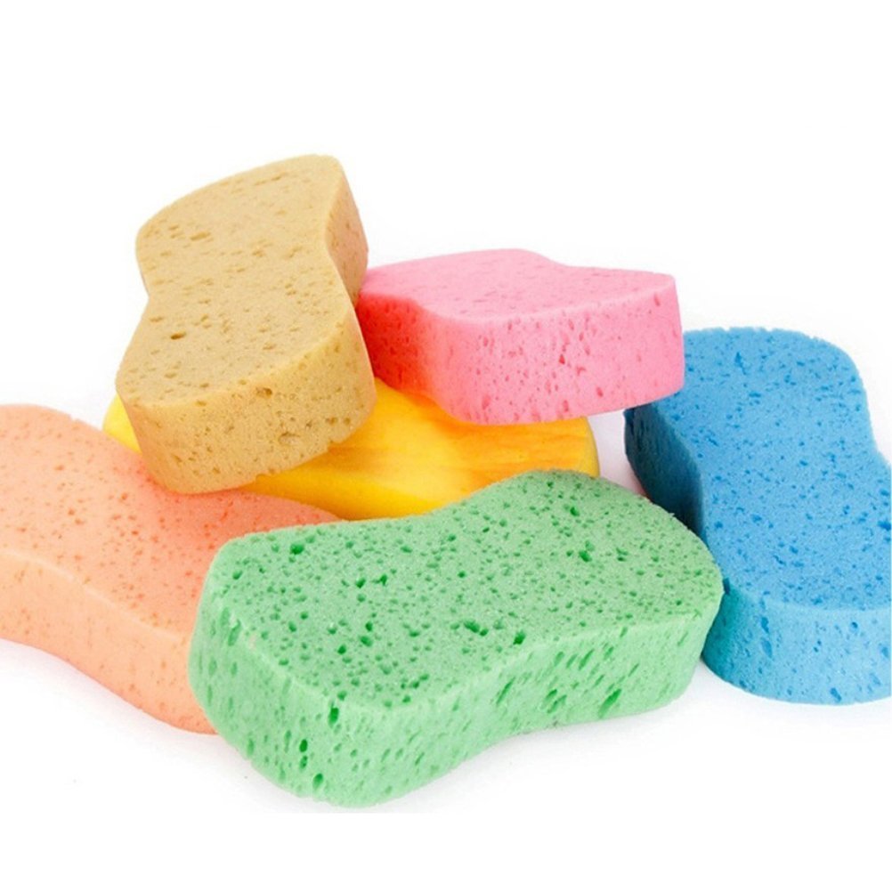VORCOOL Car Wash Sponges Bone Design for Polishing Porous Car Wash Sponges 5Pcs