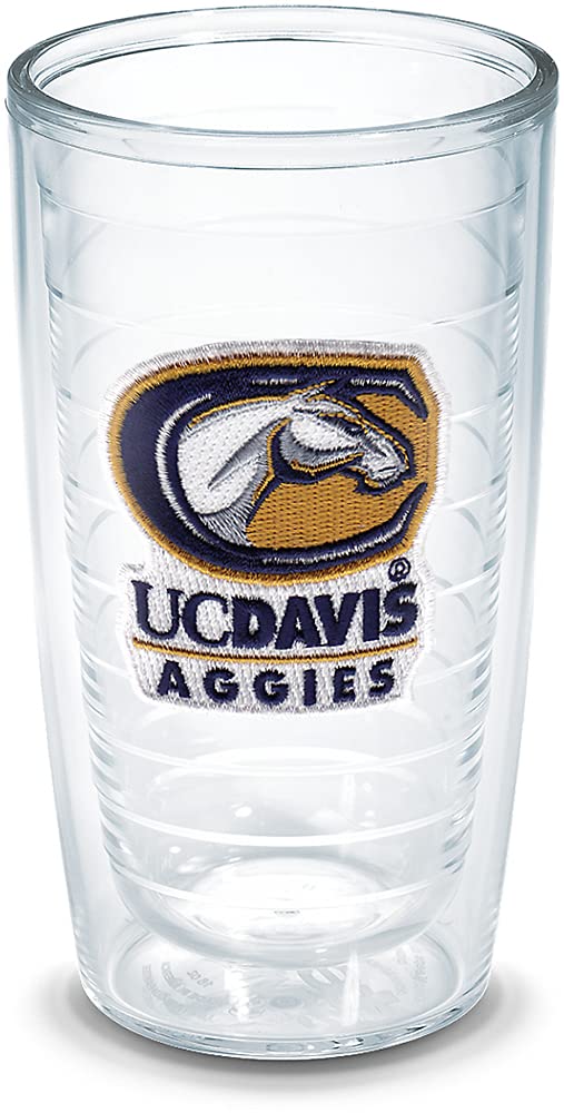 Tervis University of California UC Davis Aggies Made in USA Double Walled Insulated Tumbler, Plastic, Clear